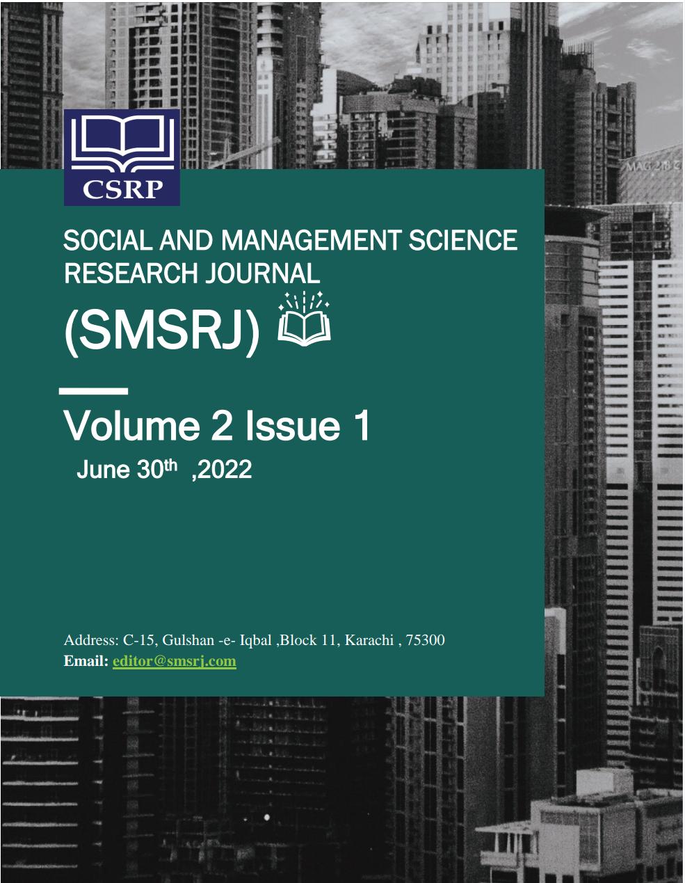 					View Vol. 2 No. 1 (2022): Social and Management Sciences Research Journal
				